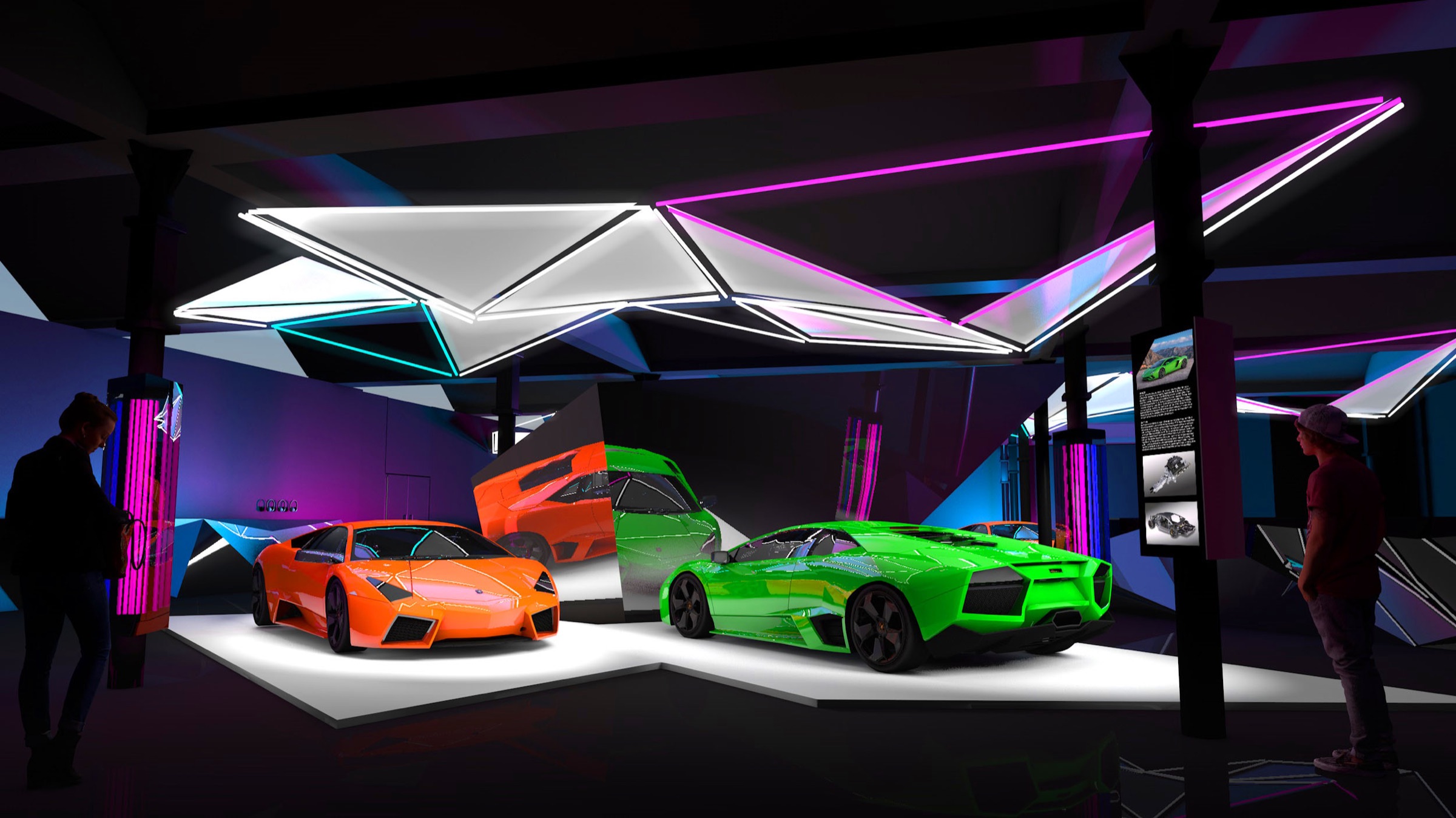 Pop Lamborghini — Néons